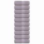 Voir la diapositive 1 : VIDAXL Serviettes d invité 10 pcs gris 30x50 cm 360 g m² 100% coton