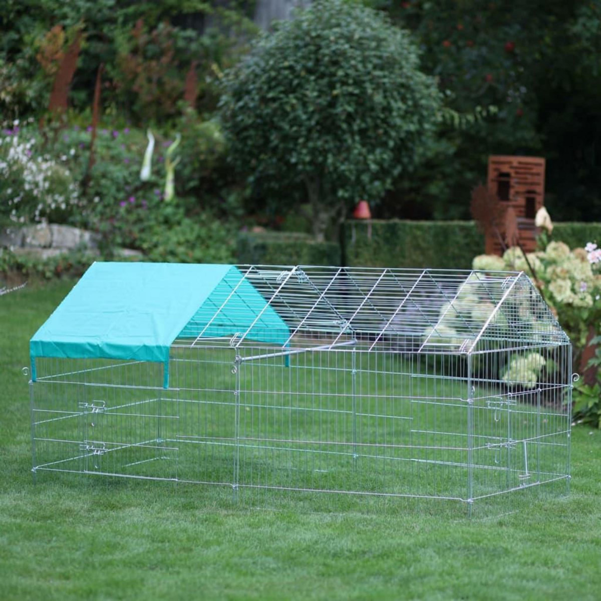 KERBL Kerbl Enclos exterieur pour petits animaux avec barriere de separation