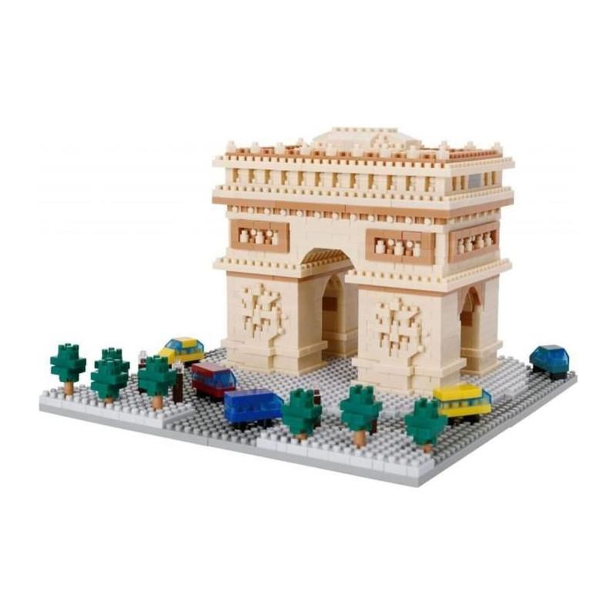 Voir la diapositive 4 : BANDAI Nanoblock Arc de Triomphe - 1560 pcs