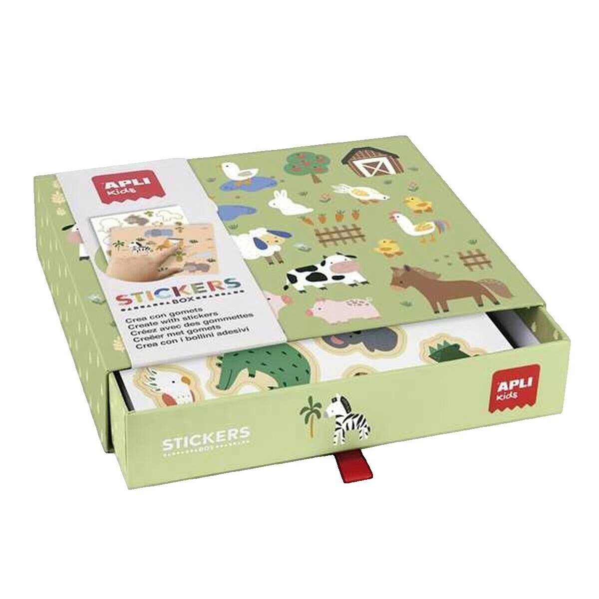 APLI Autocollants éducatifs Apli Kids Animaux et leur habitat