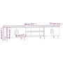 Voir la diapositive 6 : VIDAXL Meuble TV blanc 180x31,5x40 cm bois d'ingenierie