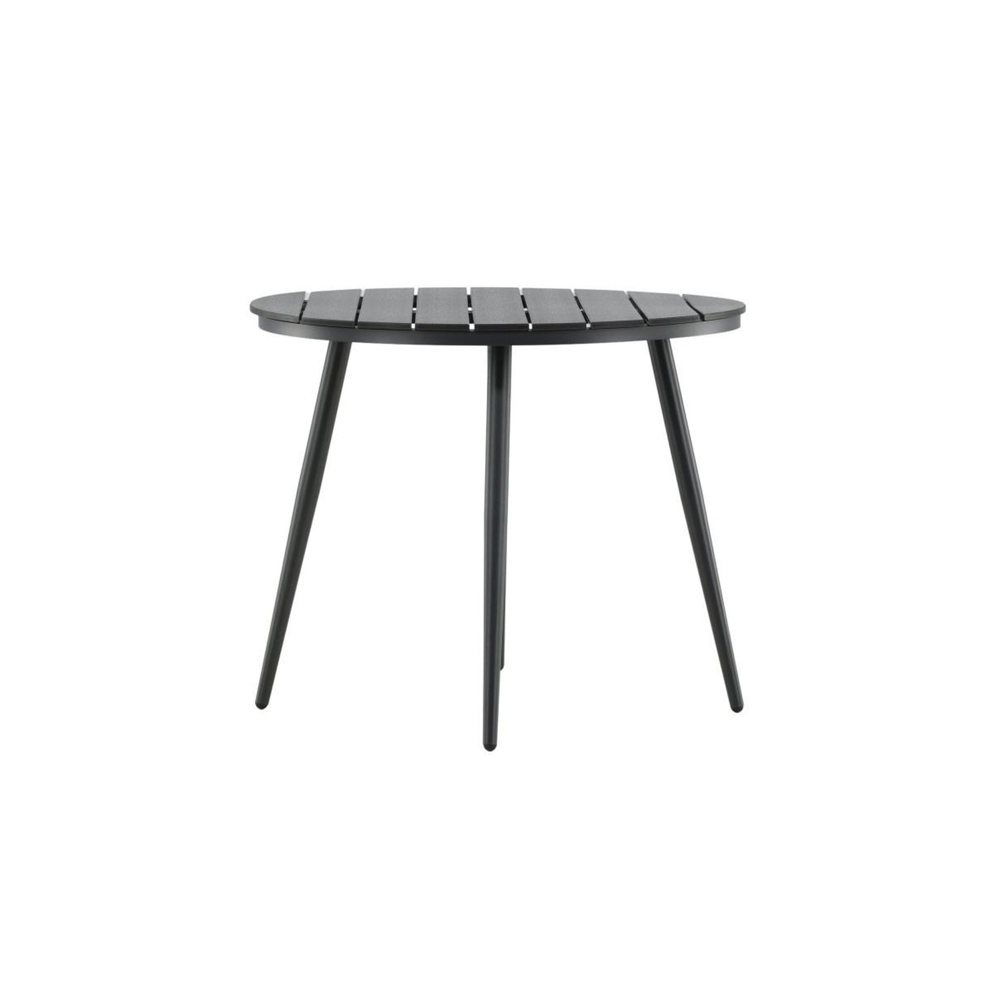 Voir la diapositive 2 : Paris Prix Table de jardin ronde  break  90cm noir