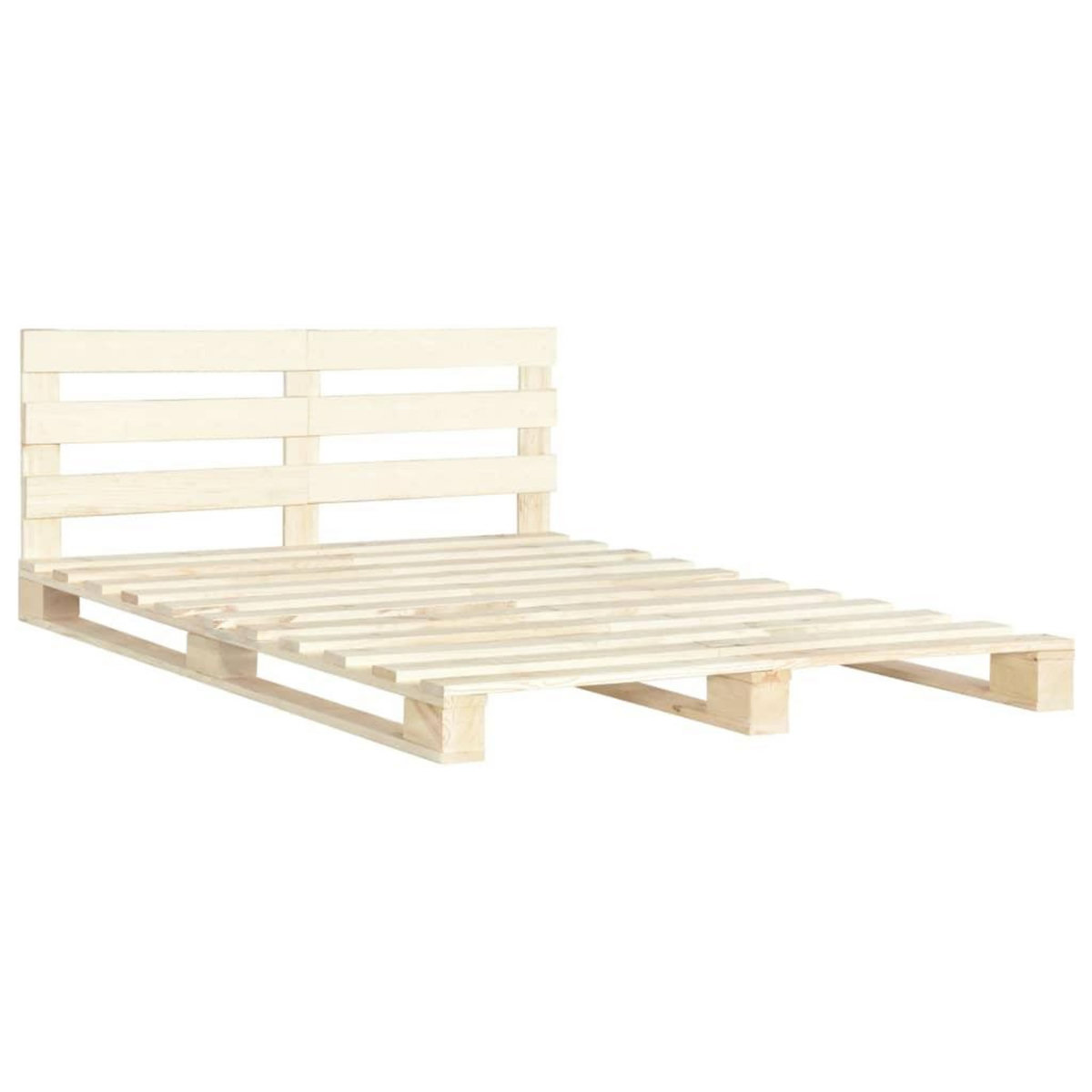 VIDAXL Cadre de lit de palette sans matelas bois massif pin 180x200 cm