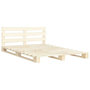Voir la diapositive 2 : VIDAXL Cadre de lit de palette sans matelas bois massif pin 180x200 cm