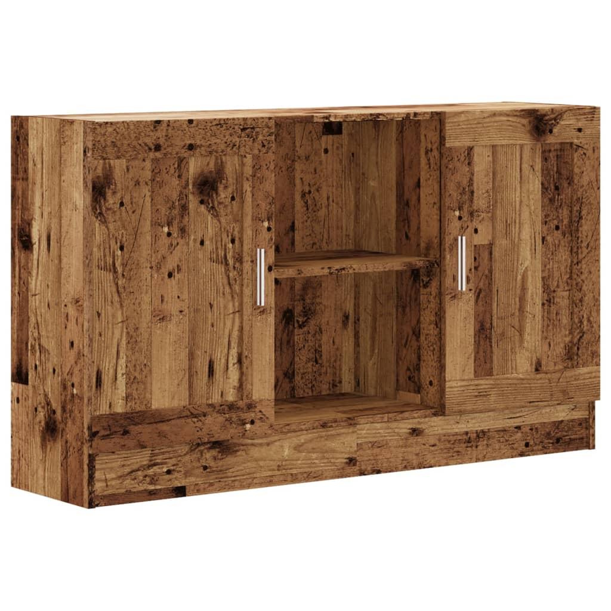 Voir la diapositive 2 : VIDAXL Buffet vieux bois 120x30,5x70 cm bois d'ingenierie