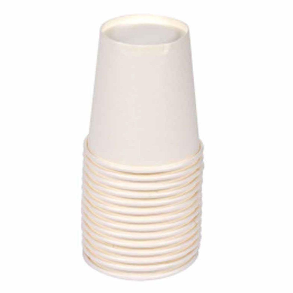 Paris Prix Lot de 50 Gobelets en Carton  Tessie  20cl Blanc