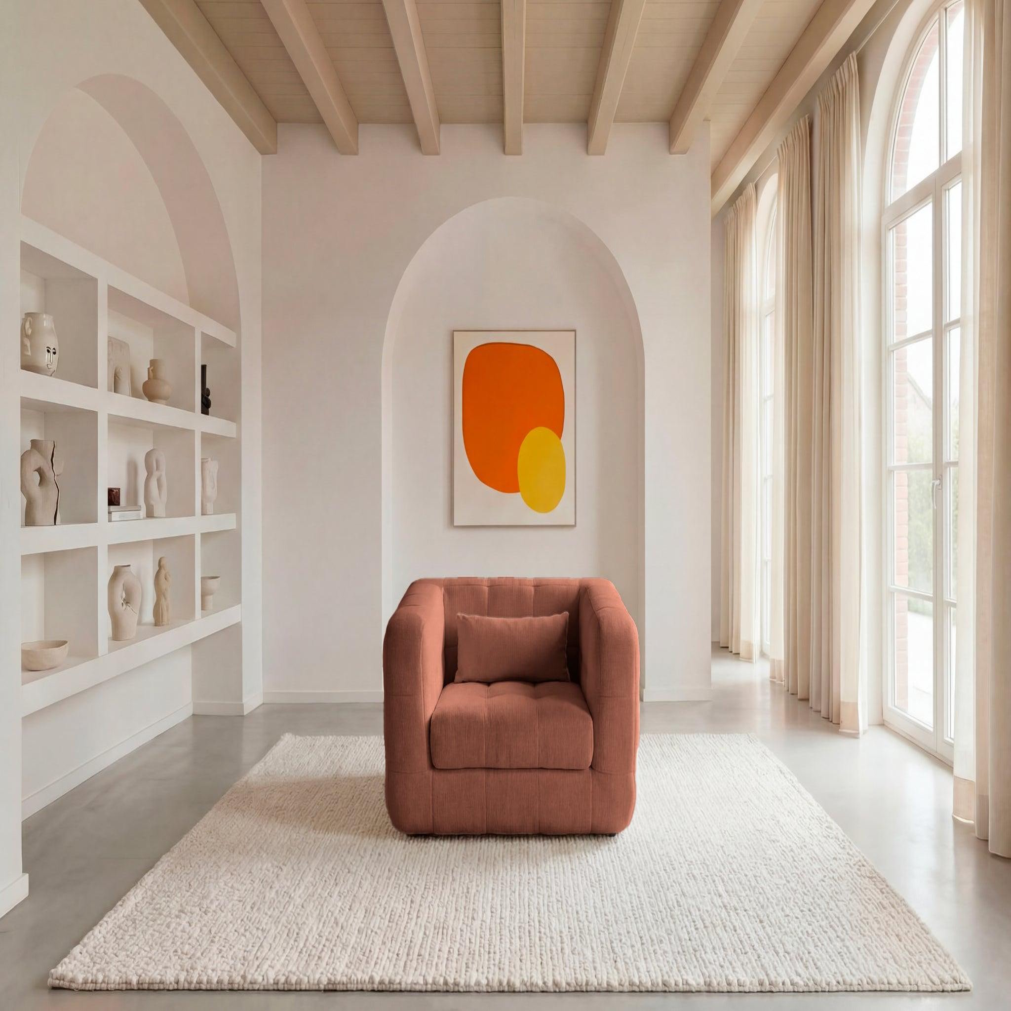 Voir la diapositive 3 : CASANOVA PARIS Arlette - fauteuil en tissu chenille
