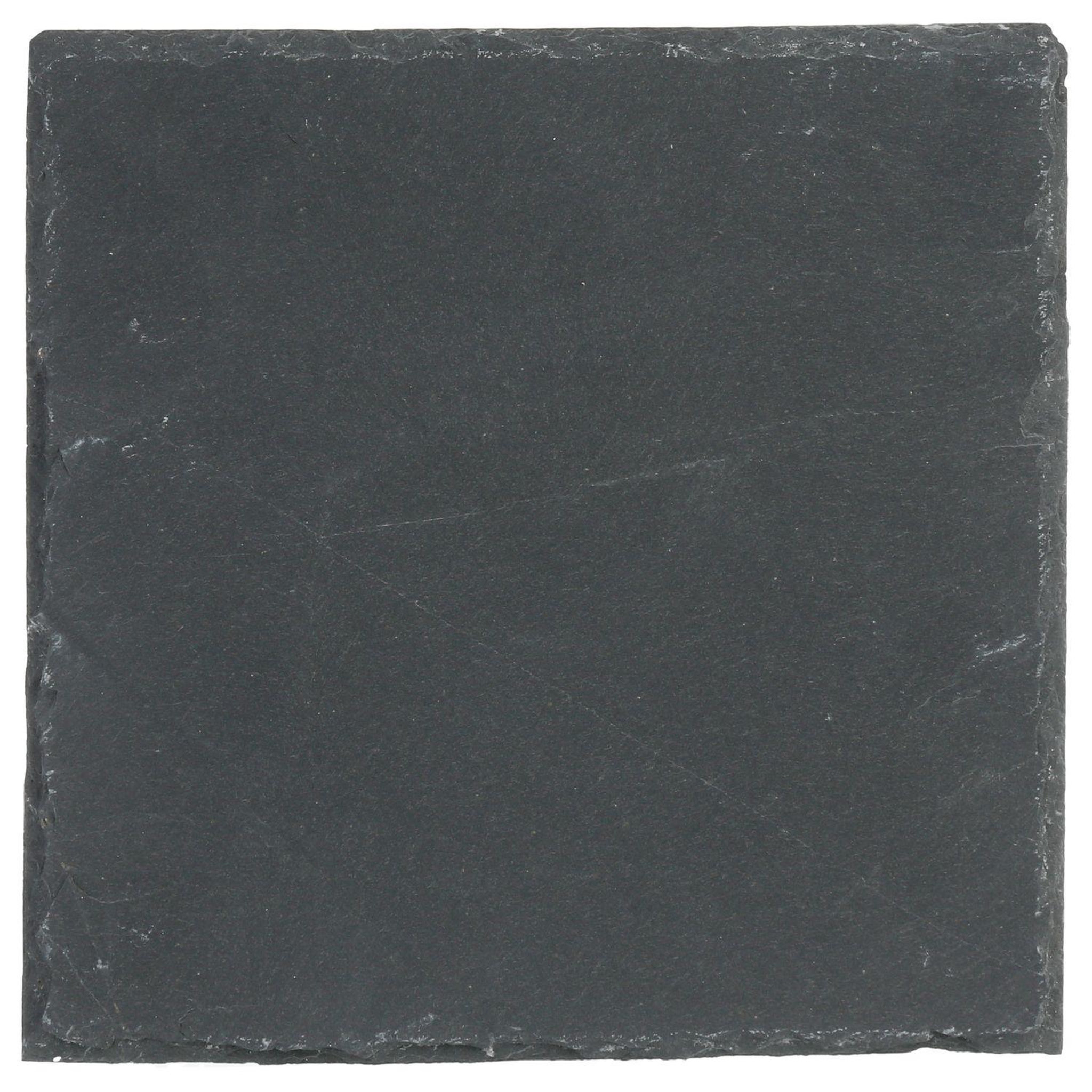 Voir la diapositive 2 : TOILINUX Lot 6x Assiette en ardoise - L. 20 cm