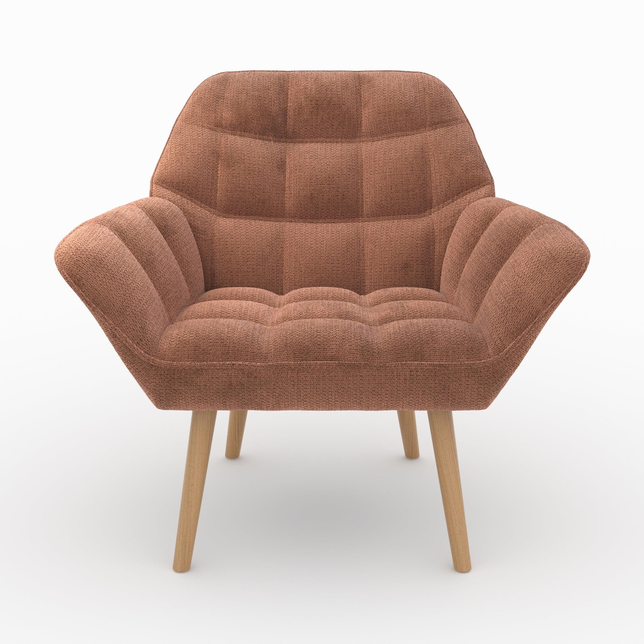 Voir la diapositive 6 : MAISON PAVANE Fauteuil en tissu rouge ancien-simba