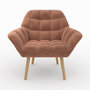 Voir la diapositive 6 : Rendez vous déco Fauteuil en tissu rouge ancien-Simba