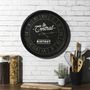 Voir la diapositive 3 : Paris Prix Horloge Murale  Bistrot  50cm Noir