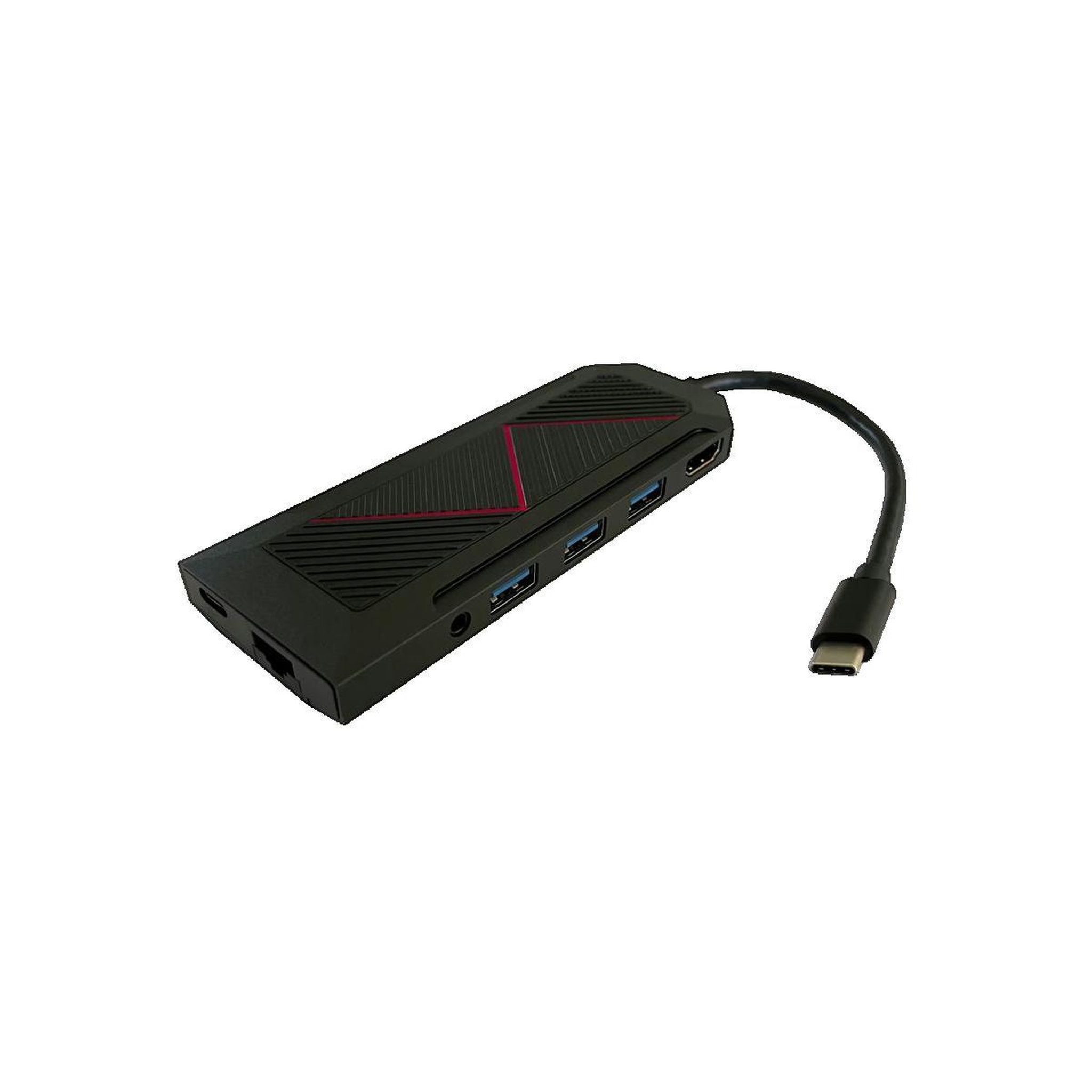 Voir la diapositive 3 : LC Power Hub USB LC-Power LC-HUB-C-MULTI-6-RGB avec éclairage RGB