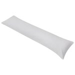 VIDAXL Oreiller de corps 40 x 145 cm Gris
