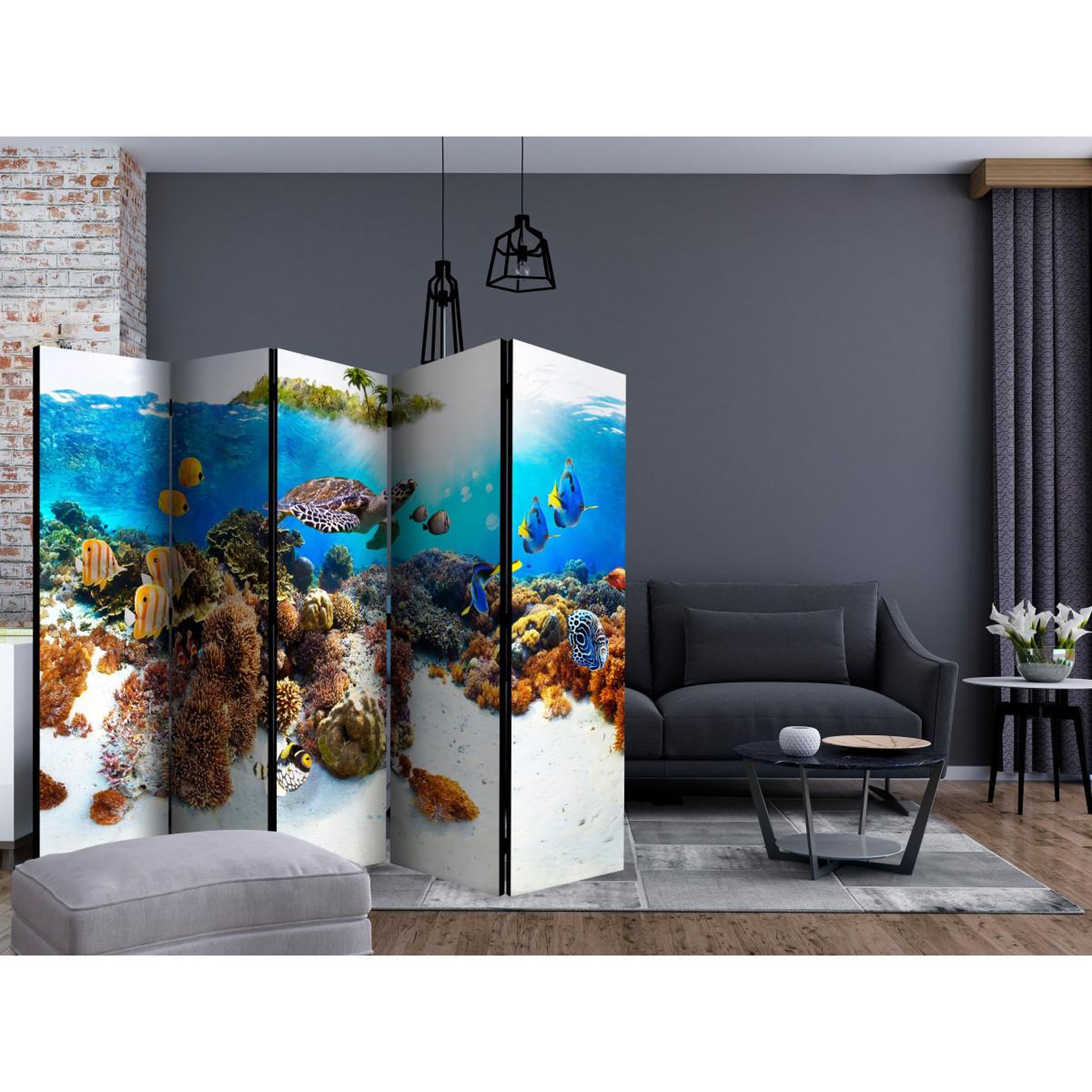 Voir la diapositive 2 : Paris Prix Paravent 5 volets  cay  172x225cm