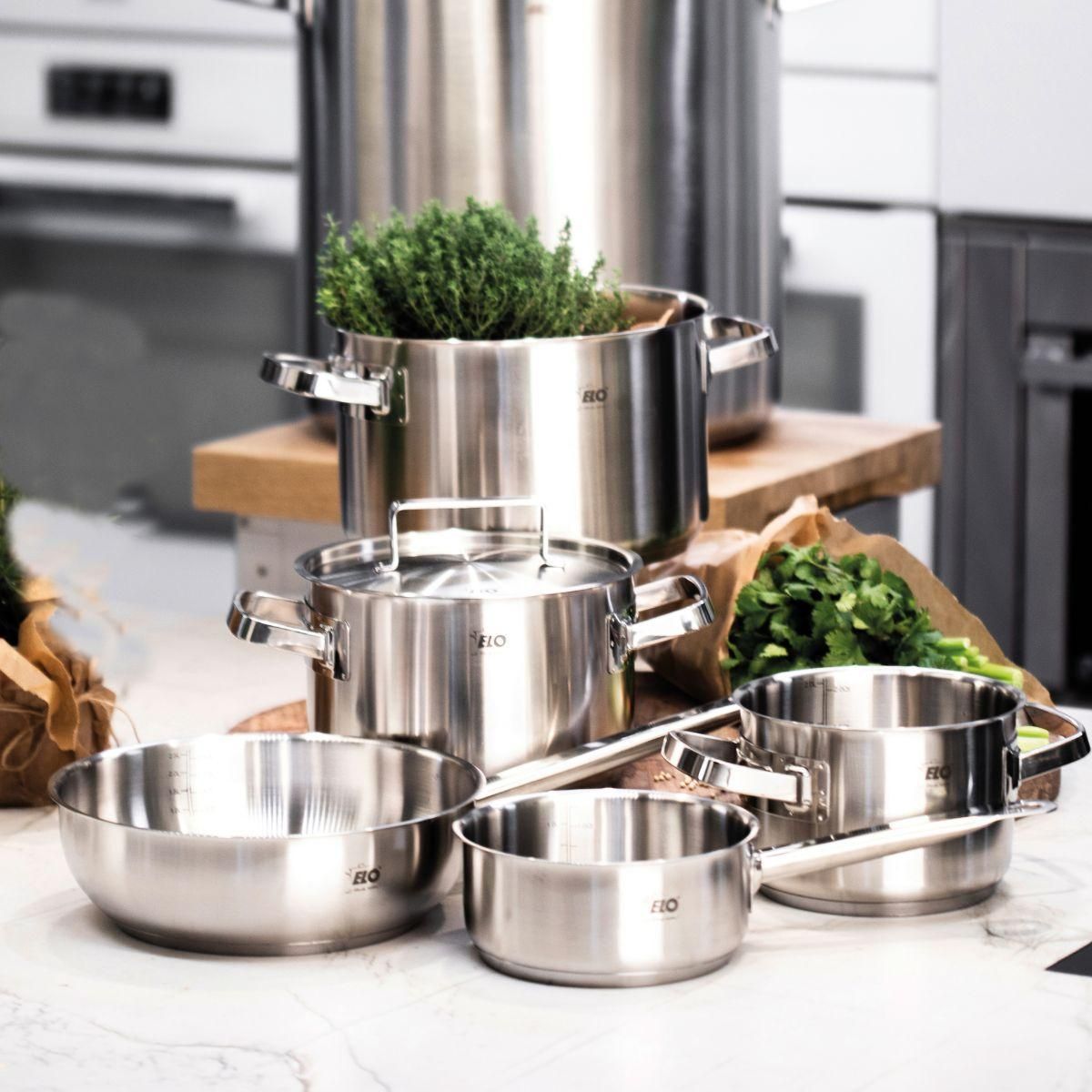 ELO Casserole en inox 16 cm d'1 litre Elo Profi Cuisine