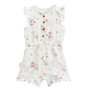 Voir la diapositive 4 : Petit Béguin Combishort bébé + chapeau en gaze de coton Arya