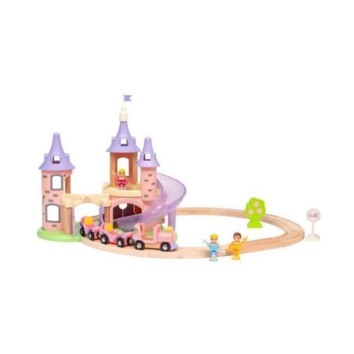 Brio DISNEY Brio Circuit Chateau Princesses - Coffret 18 pieces - Circuit de train en bois - Ravensburger - Des 3 ans - 33312