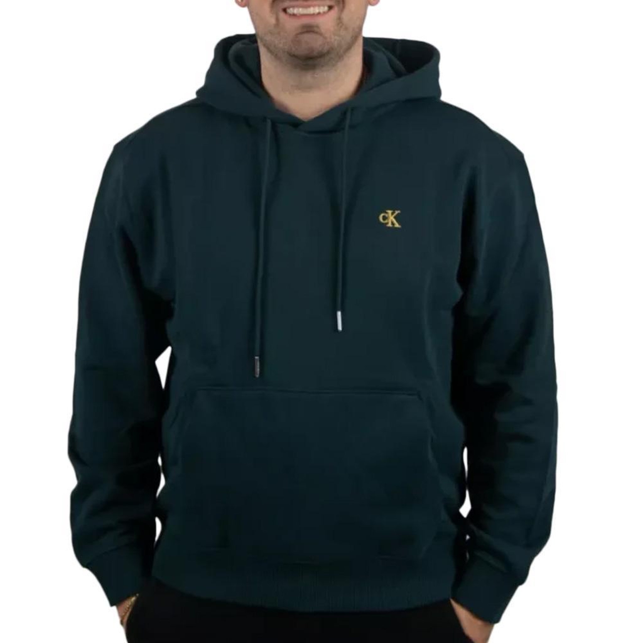CALVIN KLEIN JEANS Sweat à Capuche Marine Homme Calvin Klein Jeans  350 Terry. Coloris disponibles : Bleu