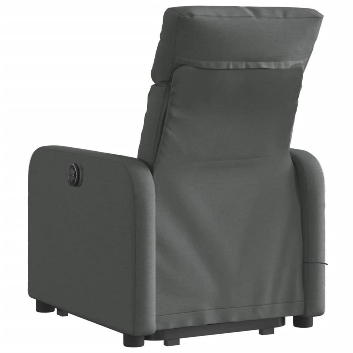 VIDAXL Fauteuil inclinable de massage electrique Gris fonce Tissu
