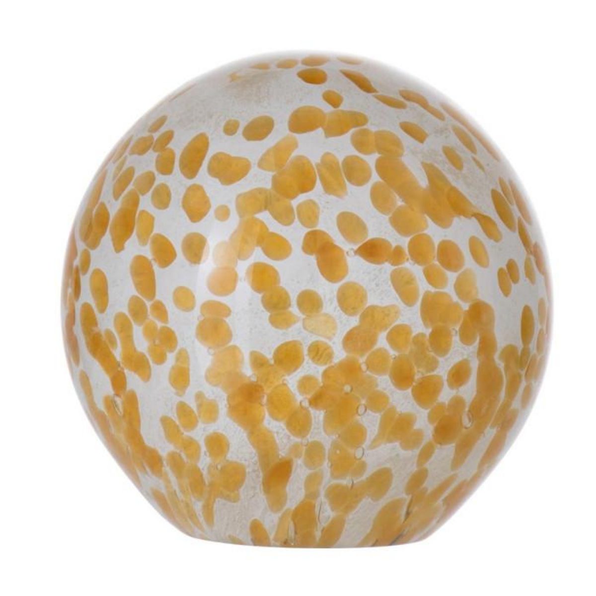 Paris Prix Presse-Papier en Verre  Pois  10cm Jaune