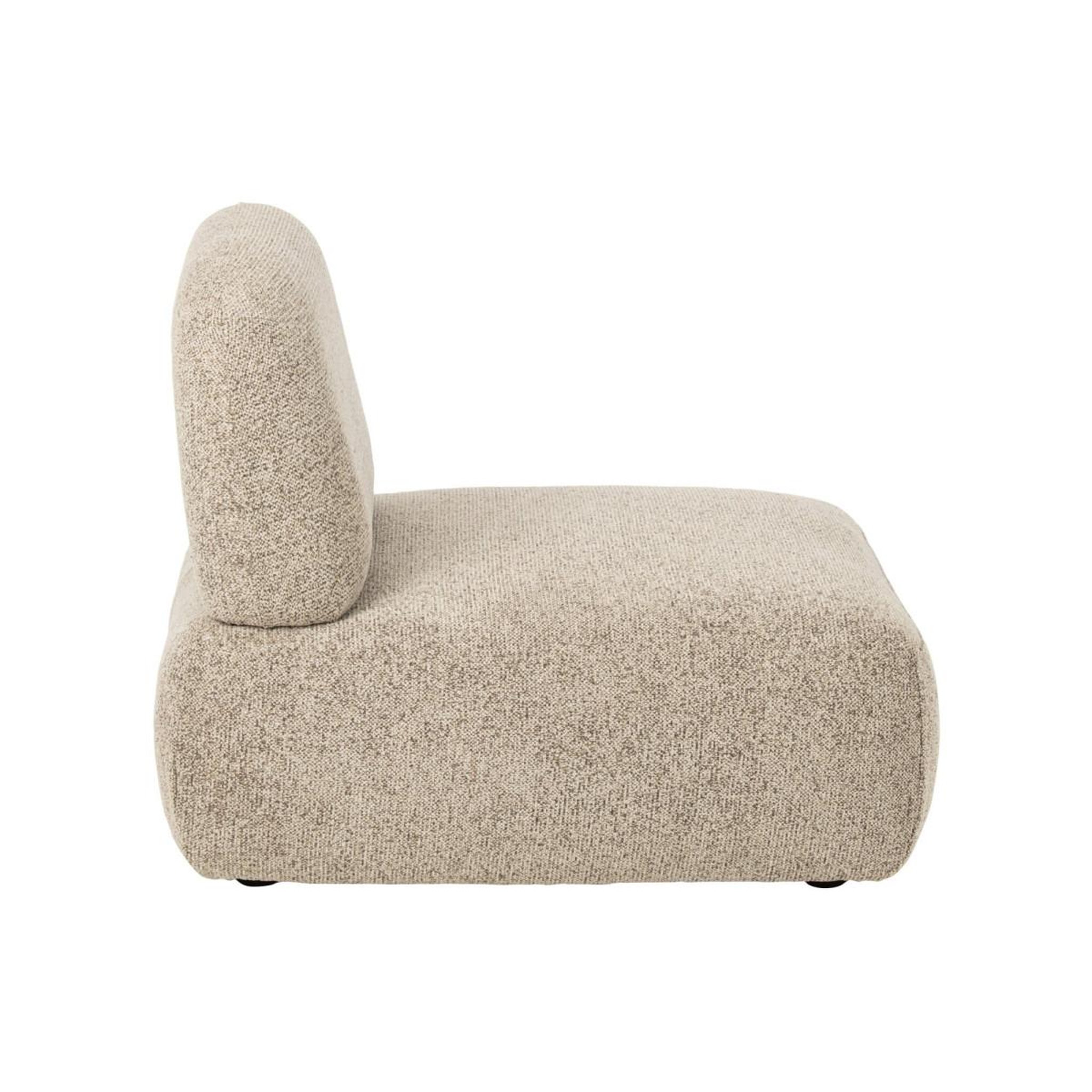 Voir la diapositive 3 : J-LINE Module de canapé  margo  95cm marron