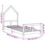 Voir la diapositive 6 : VIDAXL Cadre de lit pour enfants 80x200 cm bois de pin massif