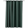 Voir la diapositive 2 : VIDAXL Rideau occultant d'aspect de lin avec crochets Vert 290x245 cm