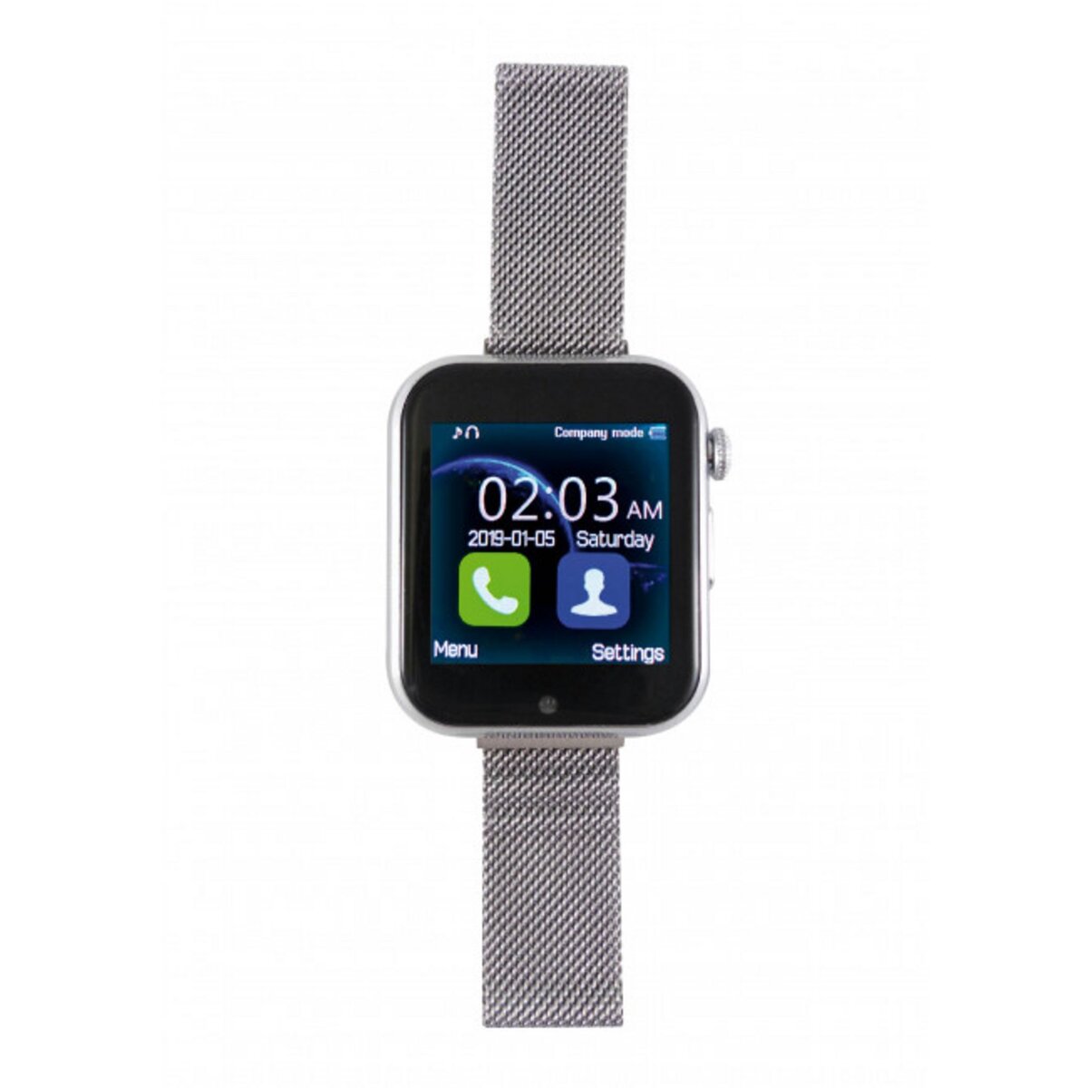 Montre connect e t l phone tous op rateurs MC27 m tal silver pas