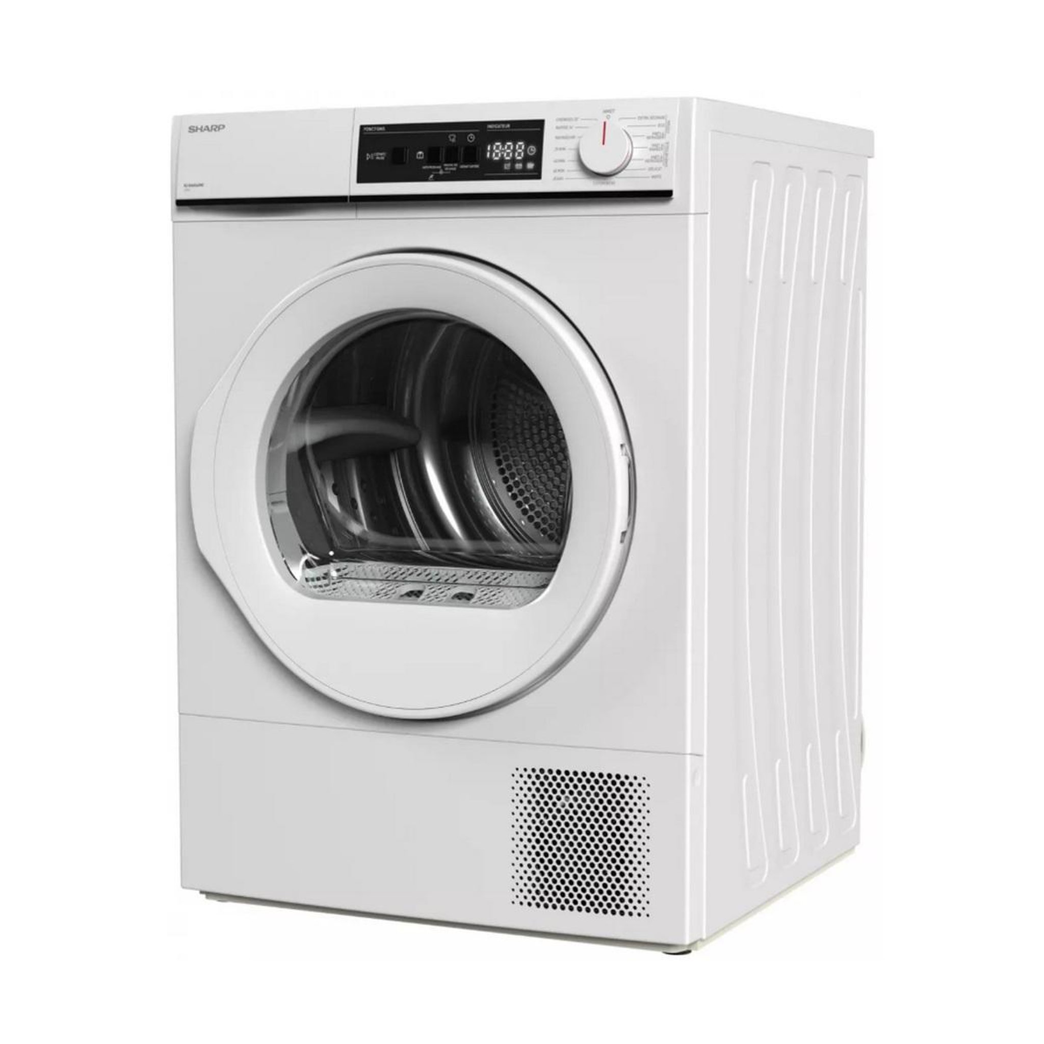 Voir la diapositive 3 : Sharp Sèche-linge pompe à chaleur 60cm 10kg blanc - KDNHA0S6GWE