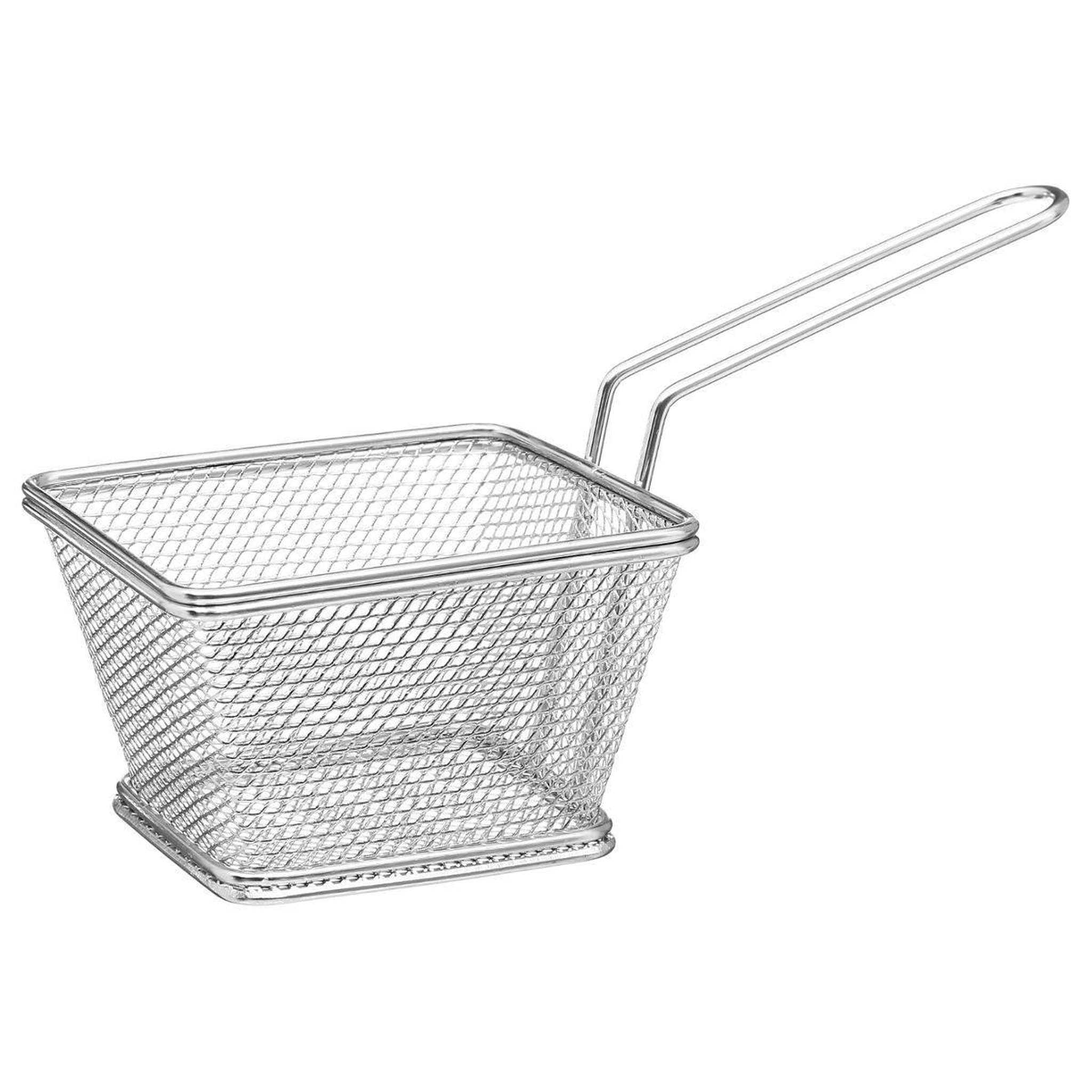 SECRET DE GOURMET Panier à frites rectangulaire  frito  20cm gris
