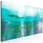 Paris Prix Tableau Imprimé  Turquoise Landscape Narrow. Coloris disponibles : Multicolore