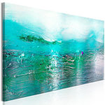 Paris Prix Tableau Imprimé  Turquoise Landscape Narrow. Coloris disponibles : Multicolore
