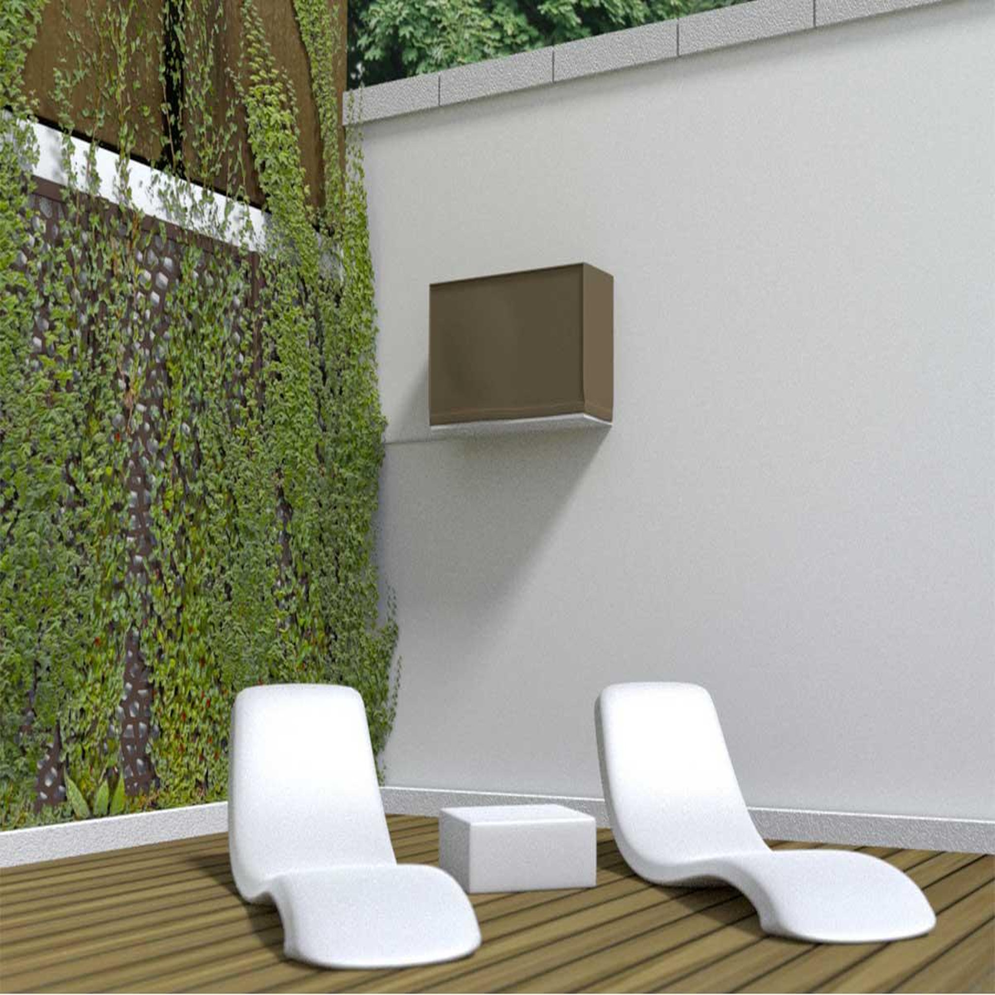 Voir la diapositive 2 : Nortene Housse de protection pour air conditionné COVERTOP - Taupe - 90 x 30 x 55 cm
