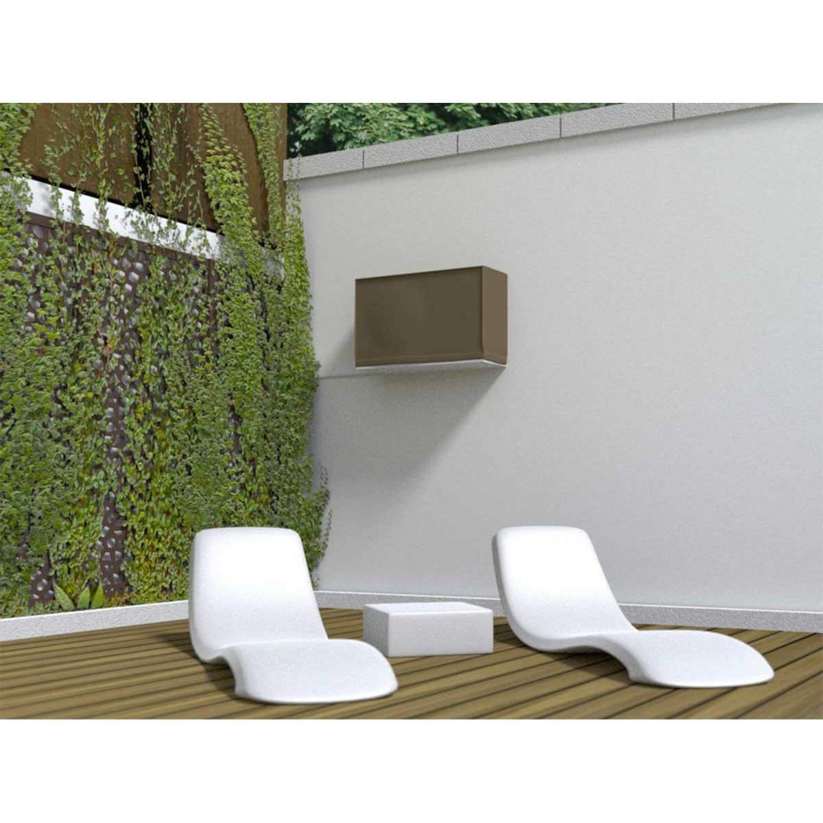 Nortene Housse de protection pour air conditionné COVERTOP - Taupe - 90 x 30 x 55 cm