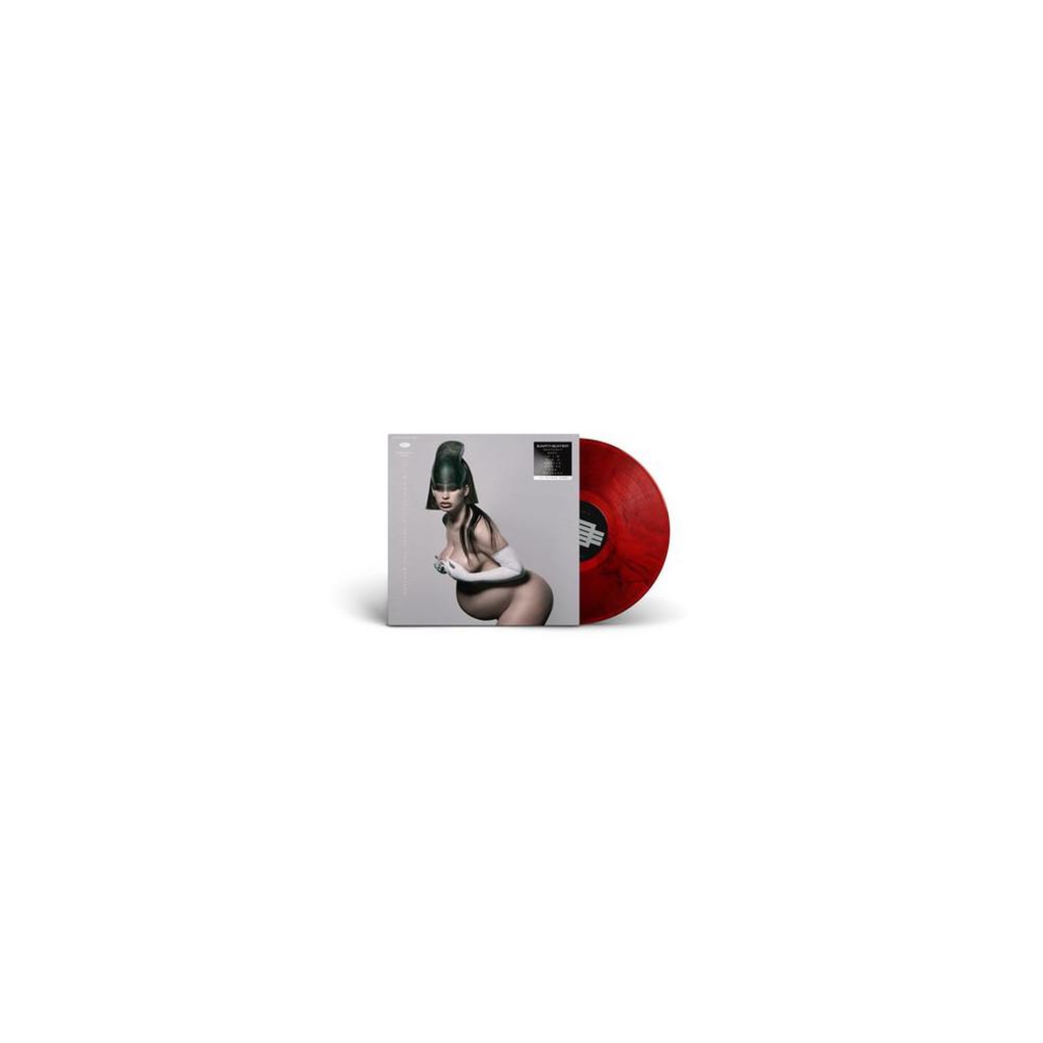 Vinyle gatefold rouge marbré eartheater - heavenly body : if i'm the bottle you're the message
