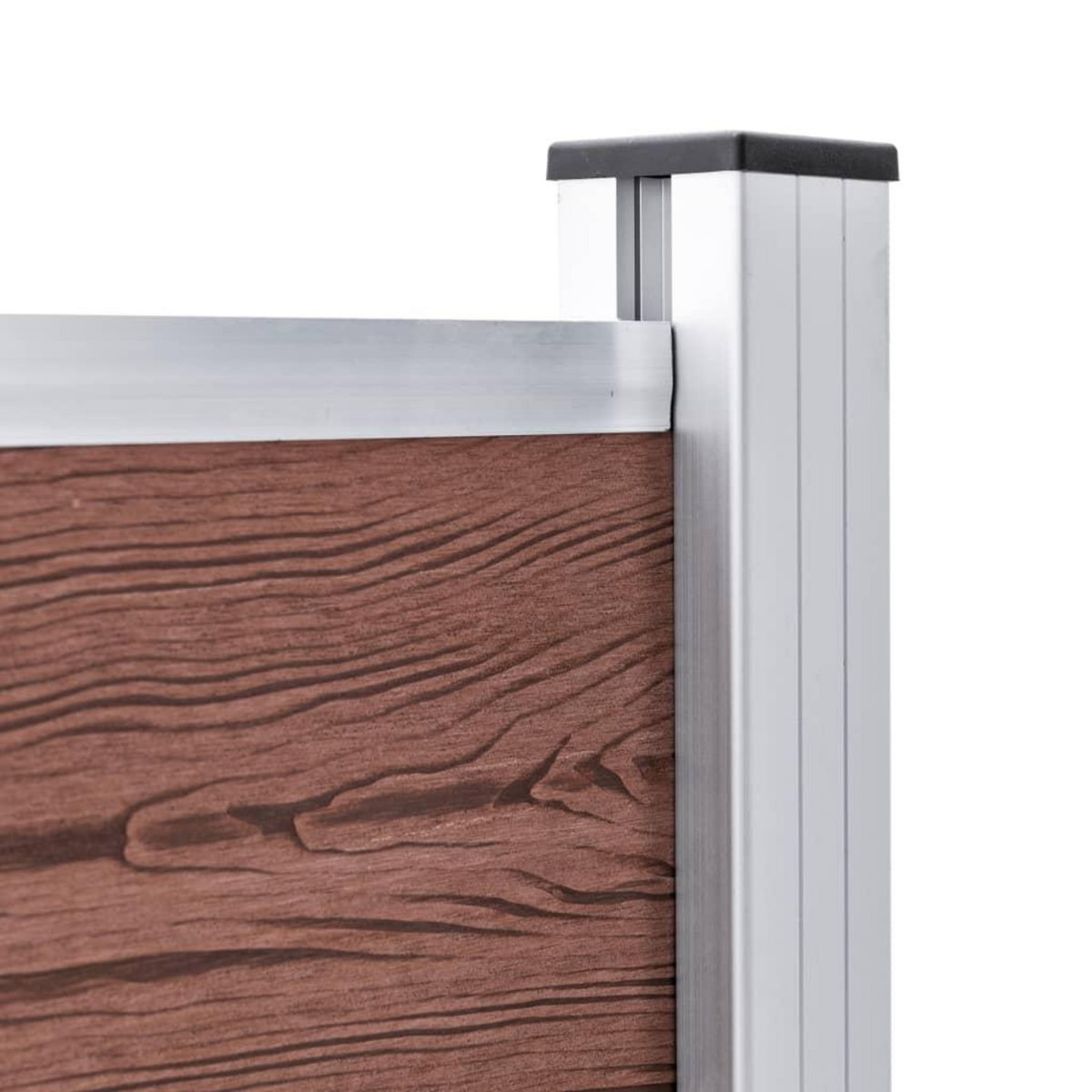 VIDAXL Cloture de jardin WPC 526x106 cm Marron