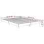 Voir la diapositive 6 : VIDAXL Cadre de lit sans matelas chene fume 140x190 cm bois ingenierie