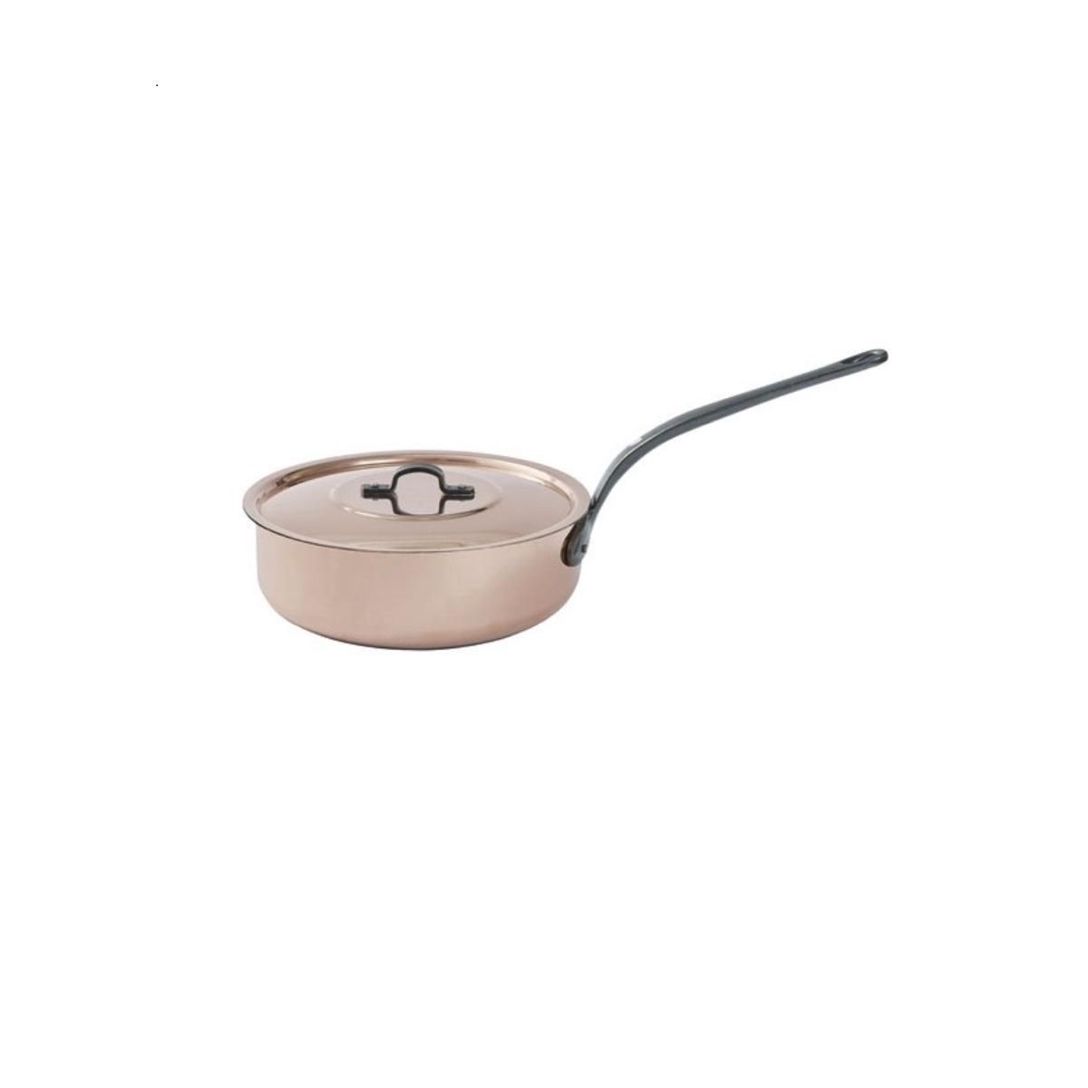 BAUMALU Sauteuse cuivre 24 cm + couvercle - 202524