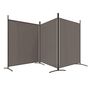 Voir la diapositive 4 : VIDAXL Cloison de separation 3 panneaux Anthracite 525x180 cm Tissu