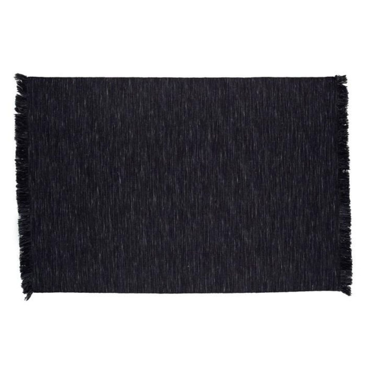 Paris Prix Tapis Déco en Laine  Elton  202x300cm Noir