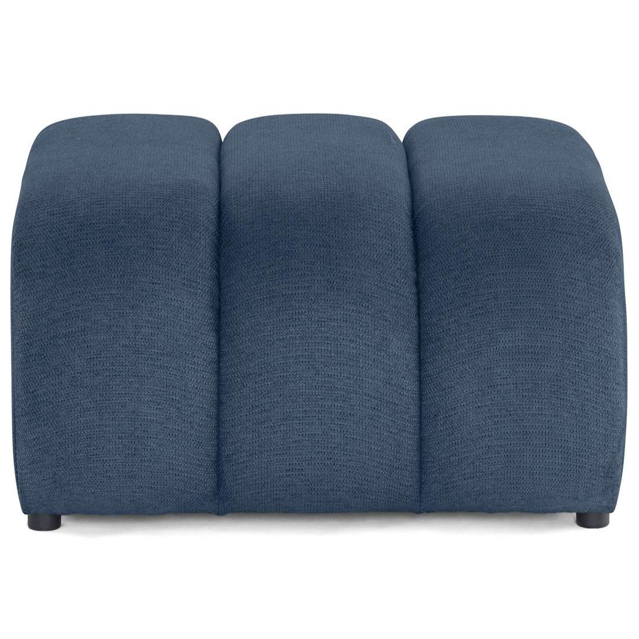 BEST MOBILIER Debbie - pouf en tissu texturé. Coloris disponibles : Orange, Gris, Bleu, Vert, Rose, Marron, Beige, Noir