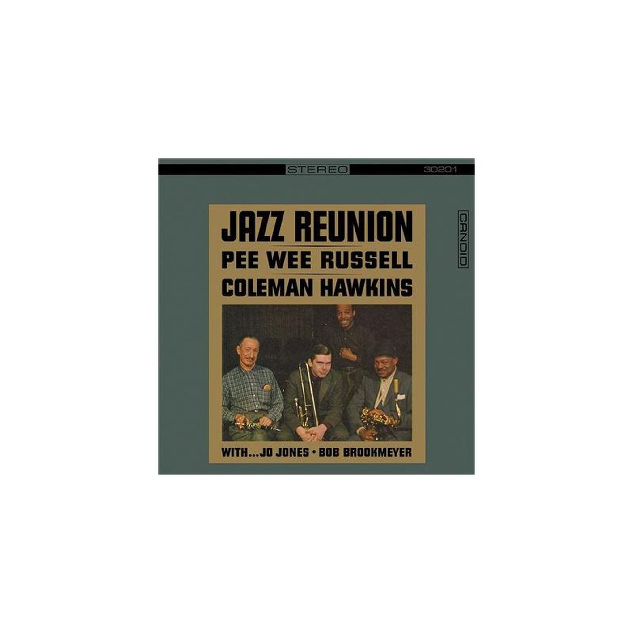 CANDIDE Vinyle lp stéréo jazz reunion (reissue) pee wee russell & coleman hawkins, candid