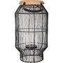 Voir la diapositive 2 : ATMOSPHERA Lanterne en métal ethnique Allure Ethnique - H. 31 cm - Noir