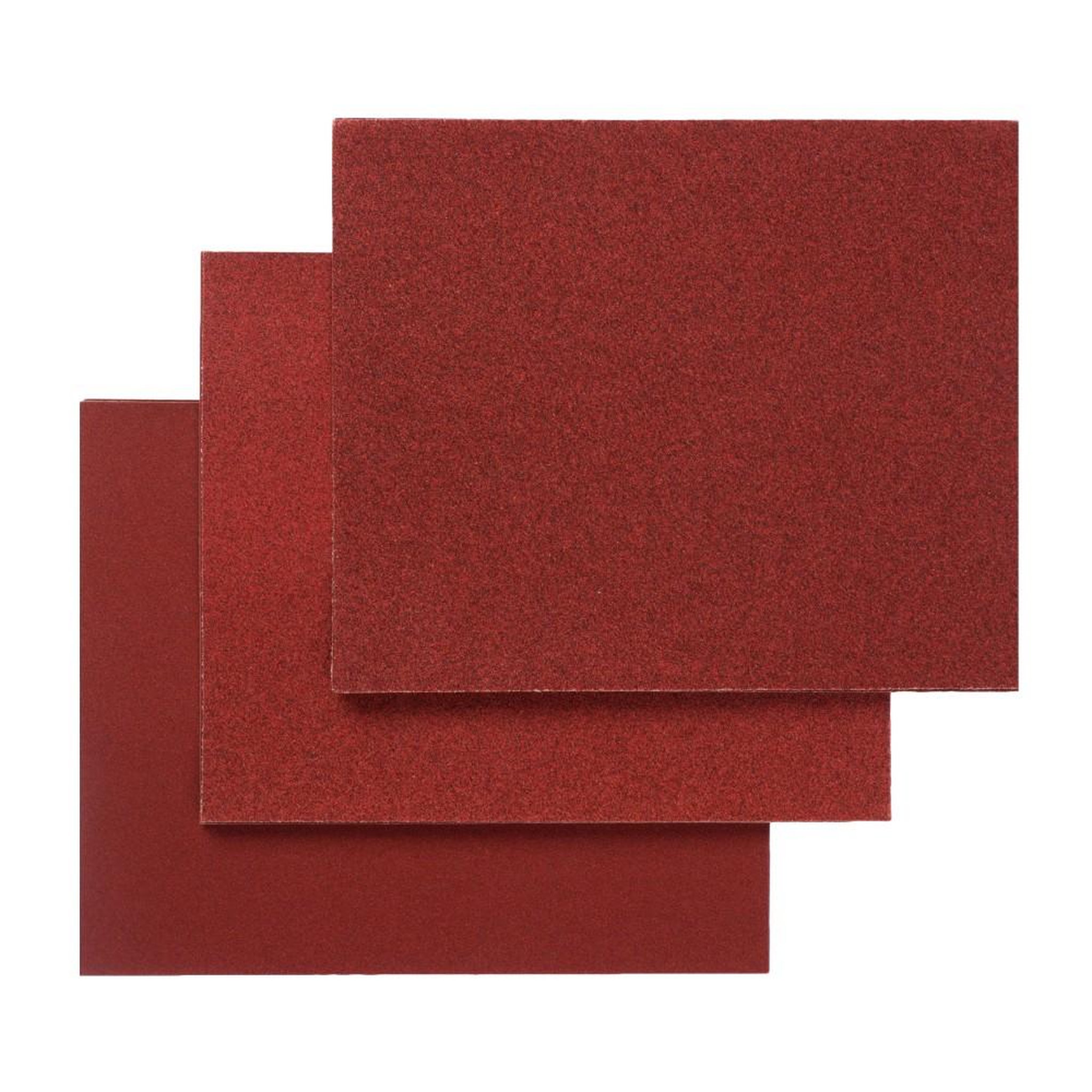 CENTRALE BRICO Lot de 10 feuilles abrasives pour ponceuse manuelle, grains assortiment