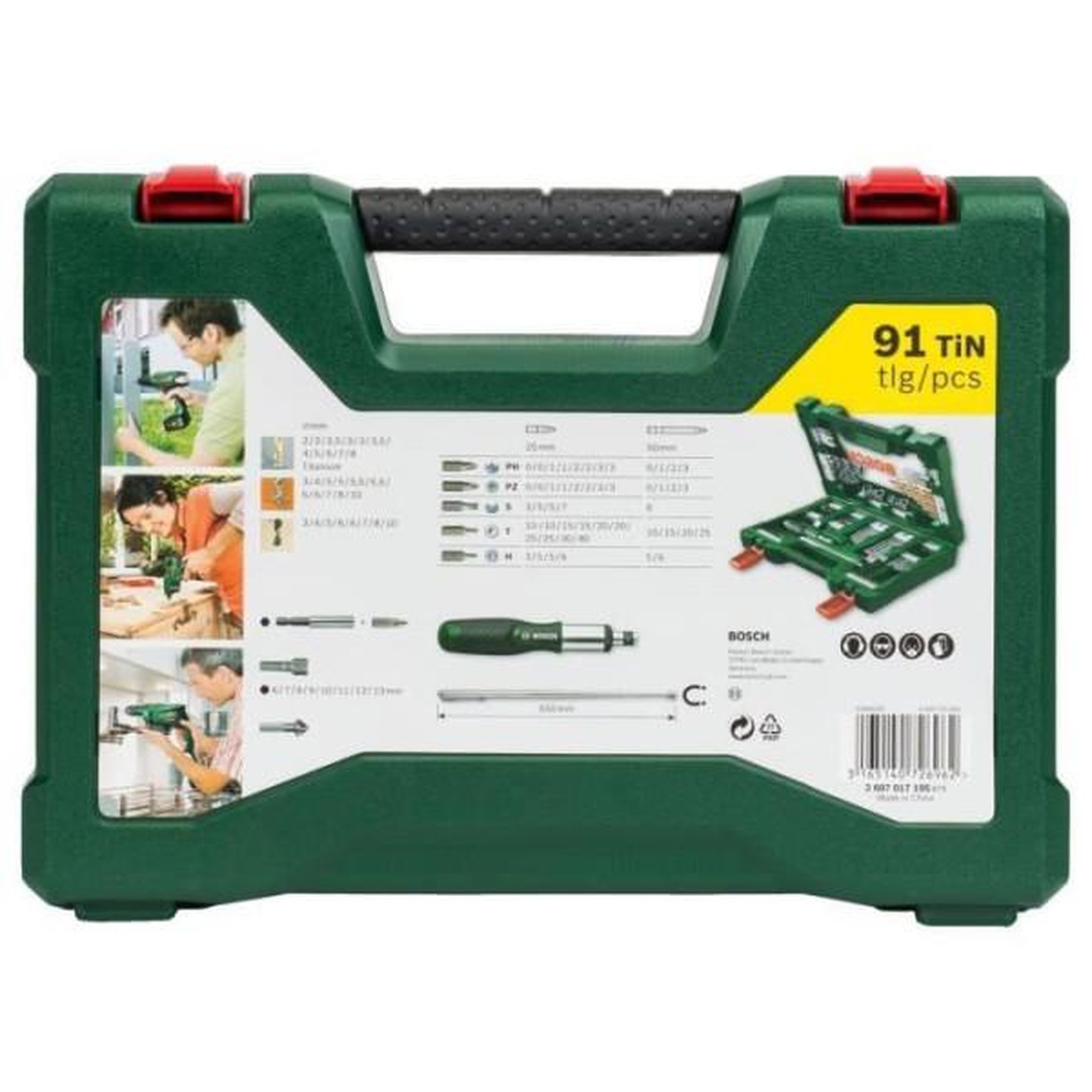Voir la diapositive 2 : BOSCH Coffret d'accessoires pour le perçage et le vissage v-line (91 pcs) - bosch