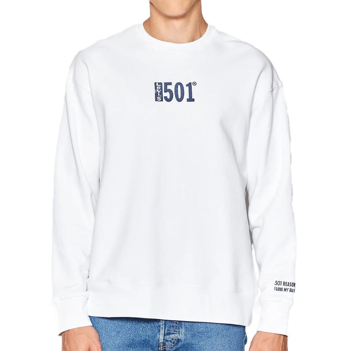 Levi's Sweat Blanc Homme Levis Relaxed Graphic