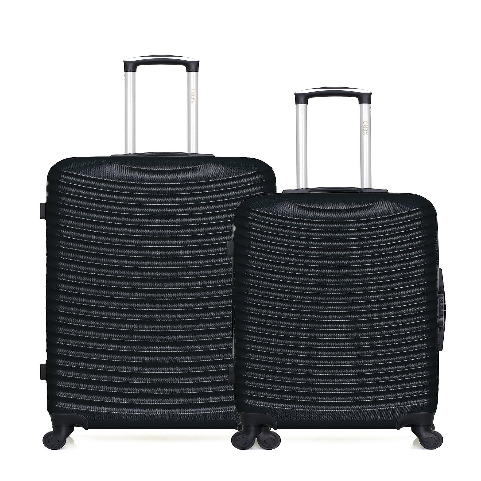 HERO Hero - lot de 2 - valise grand format et valise weekend etna. Coloris disponibles : Beige, Rose, Noir, Vert, Bleu, Gris