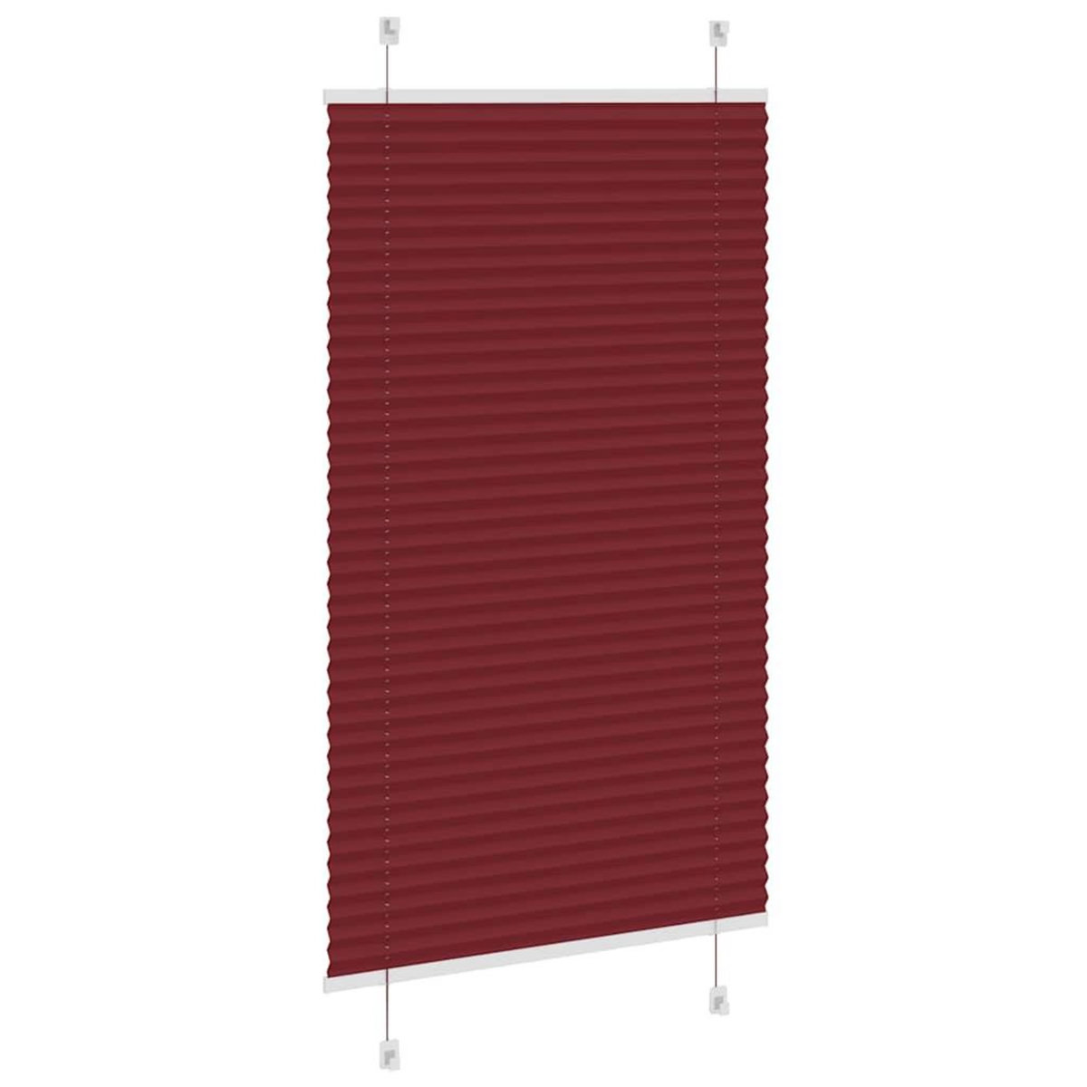 VIDAXL Store plisse rouge bordeaux 80x150 cm largeur du tissu 79,4 cm