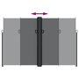 Voir la diapositive 5 : VIDAXL Auvent lateral retractable noir 220x600 cm