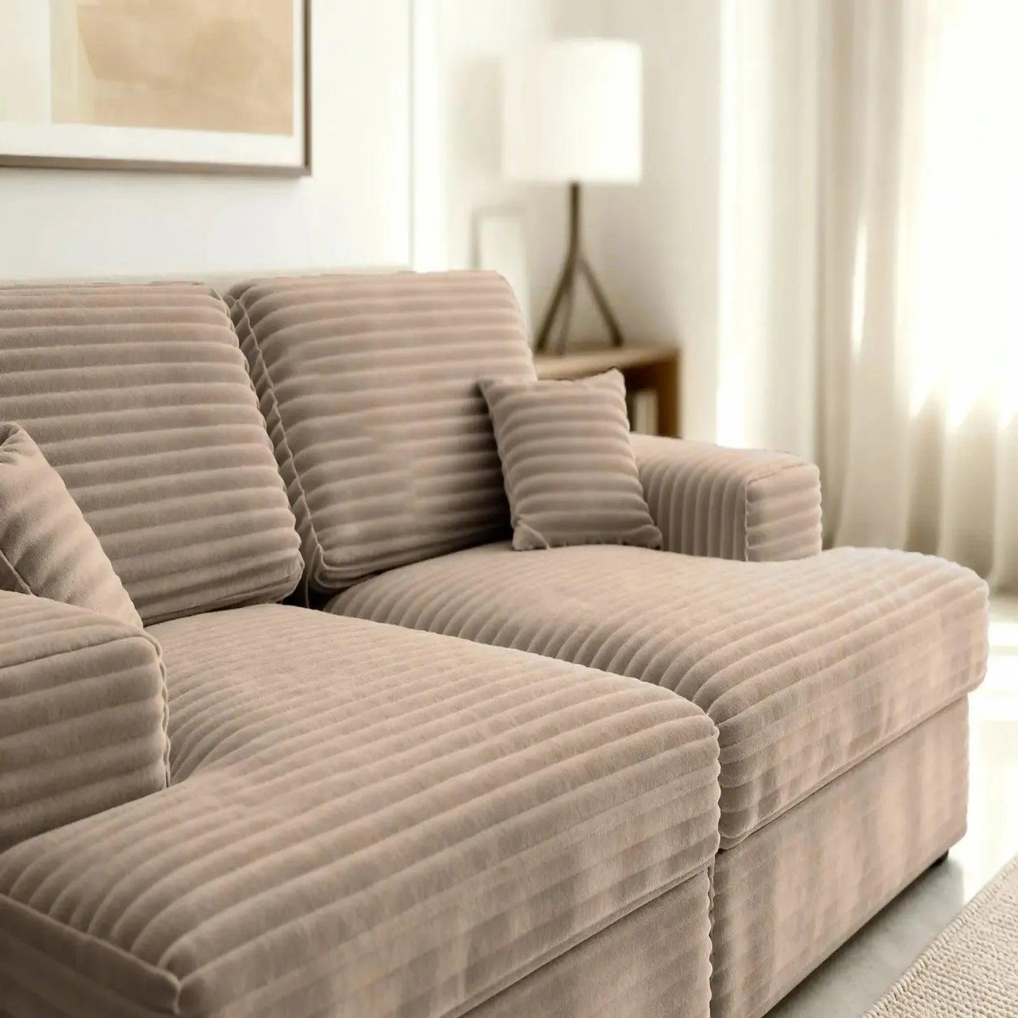 Voir la diapositive 6 : CASANOVA PARIS Lisbonne xl - canapé droit xl velours côtelé